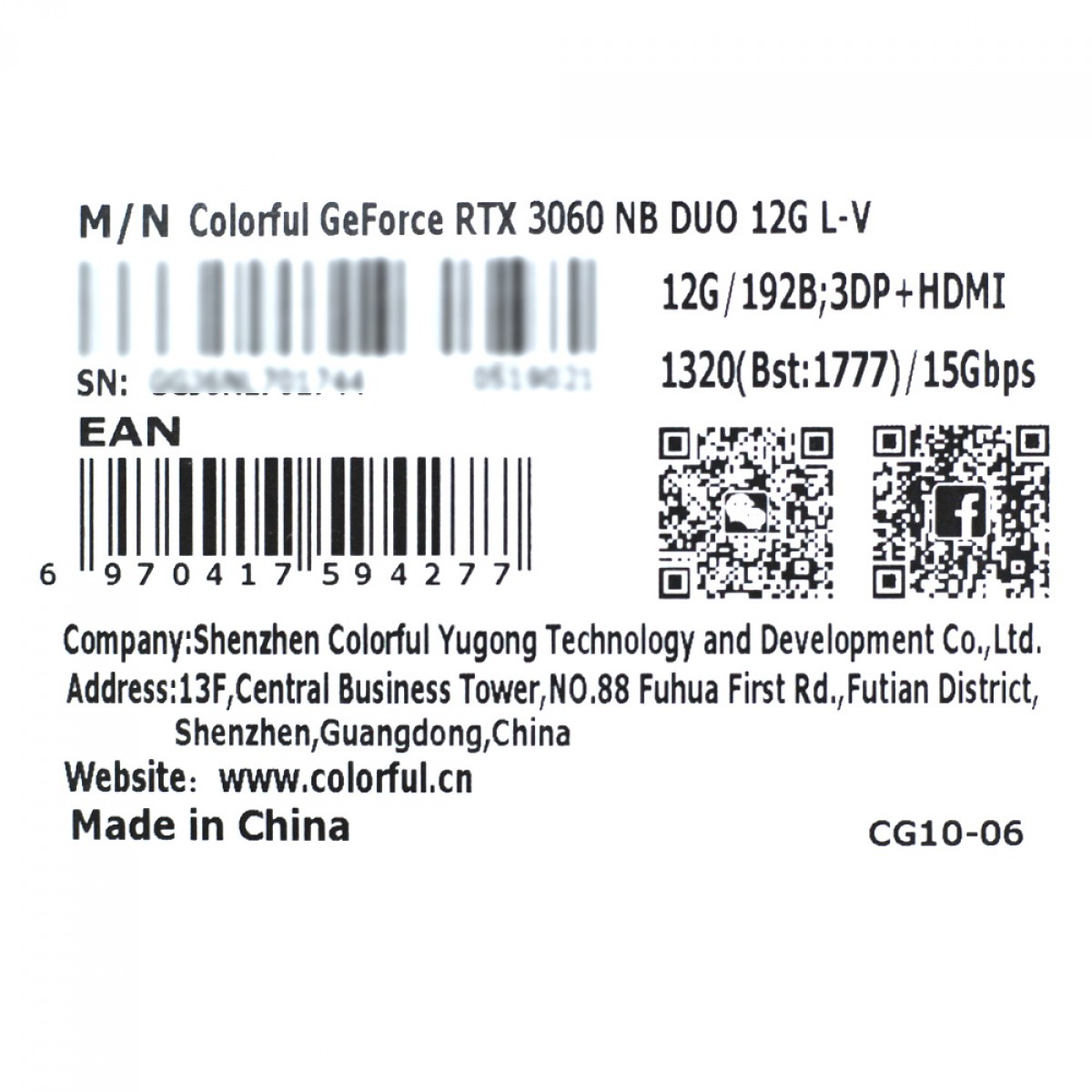 Placa de Vídeo Colorful GeForce RTX 3060 NB DUO L-V, LHR, 12GB, GDDR6, DLSS, Ray Tracing