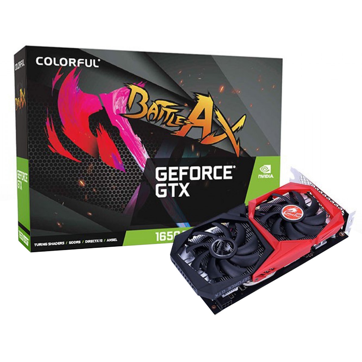 Placa de Vídeo Colorful GeForce GTX 1650 Super 4G-V Dual, 4GB GDDR6, 128Bit, 212327112831