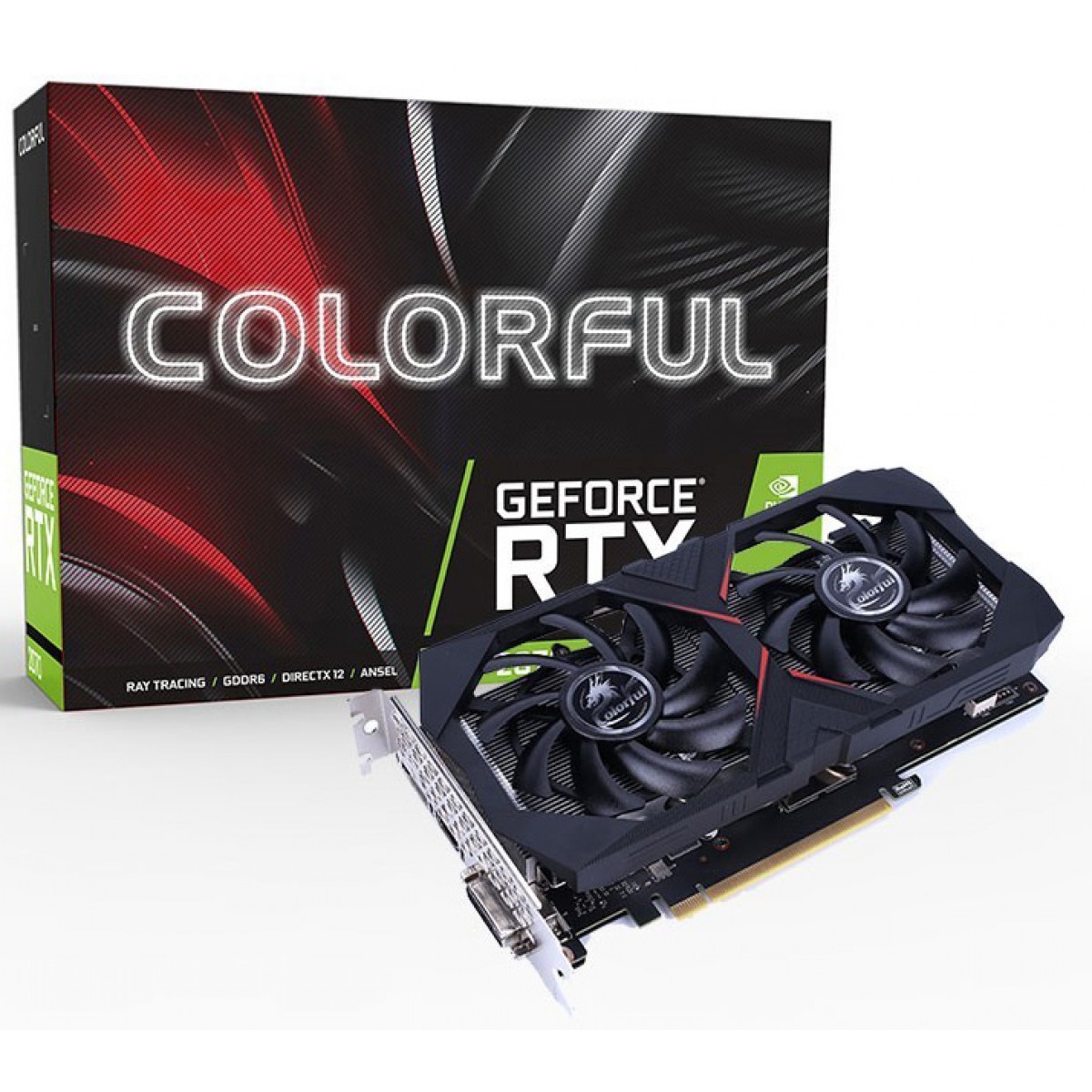 Placa de Vídeo Colorful, iGame GeForce, RTX 2060 6G V2-V, 6GB