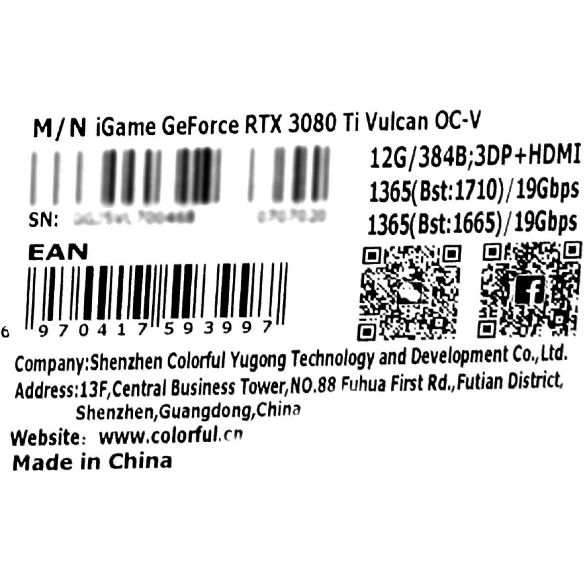 Placa de Vídeo Colorful iGame, GeForce RTX 3080 Ti Vulcan OC-V, LHR, Com Tela LCD, 12GB, GDDR6X, DLSS, Ray Tracing
