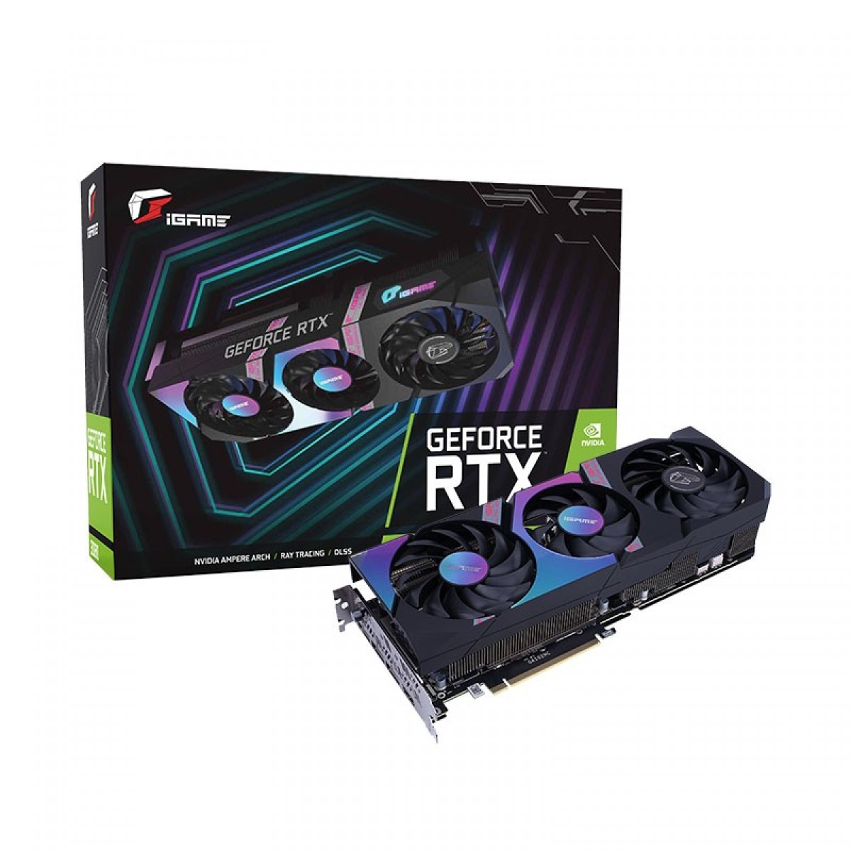 Placa de Vídeo Colorful iGame GeForce RTX 3080 Ultra OC 10G LHR-V, 10GB, GDDR6X, DLSS, Ray Tracing