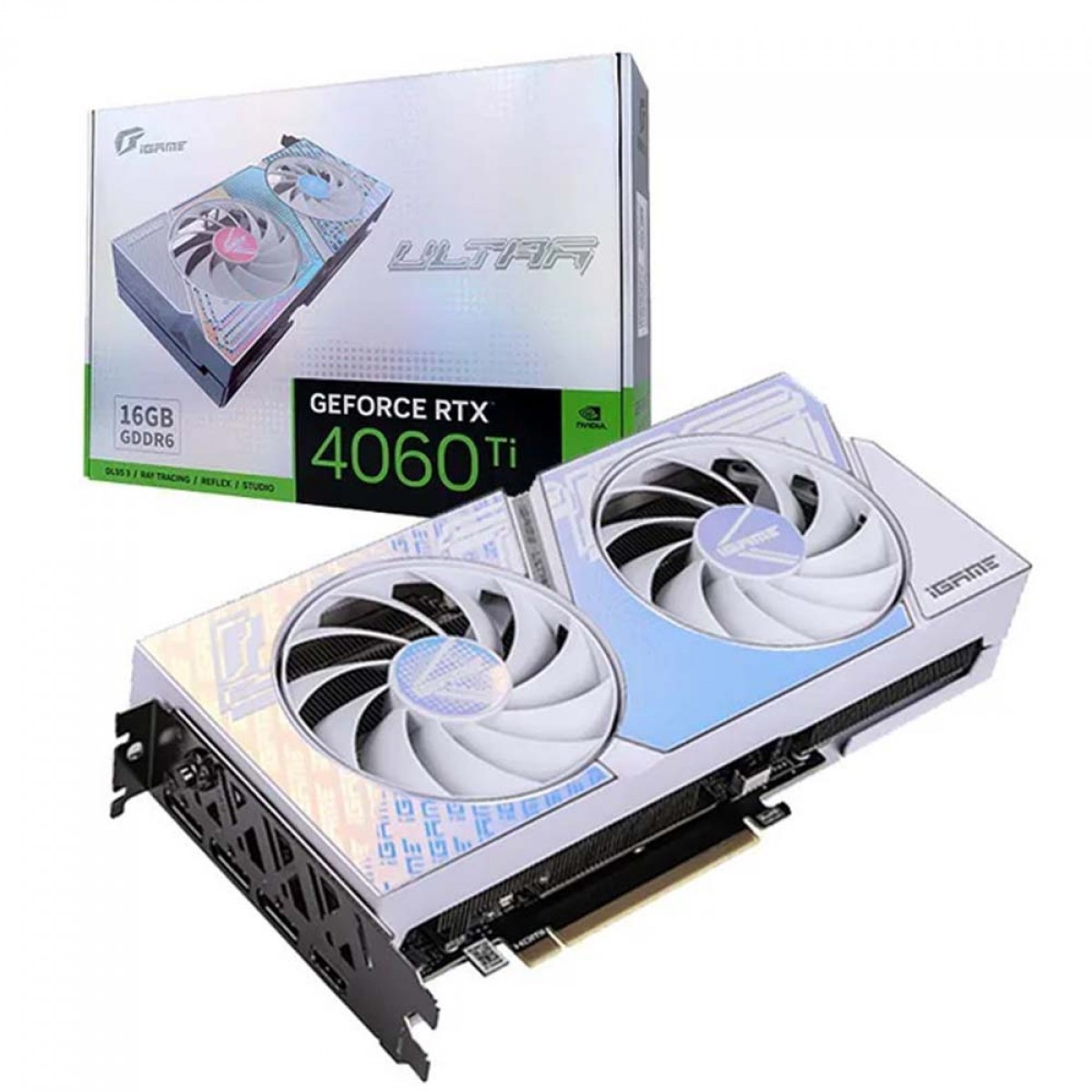 Placa De Vídeo Colorful IGame NVIDIA GeForce RTX 4060 Ti Ultra W DUO OC ...