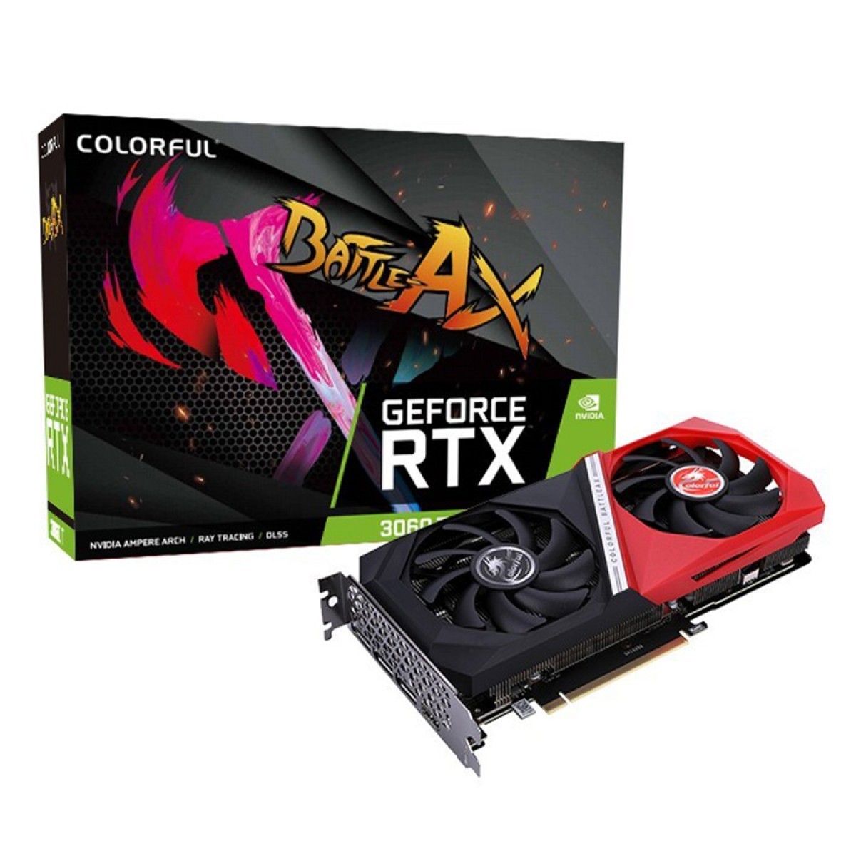 Placa De Vídeo Colorful NVIDIA GeForce RTX 3060 NB DUO, 8GB, GDDR6, DLSS, Ray Tracing