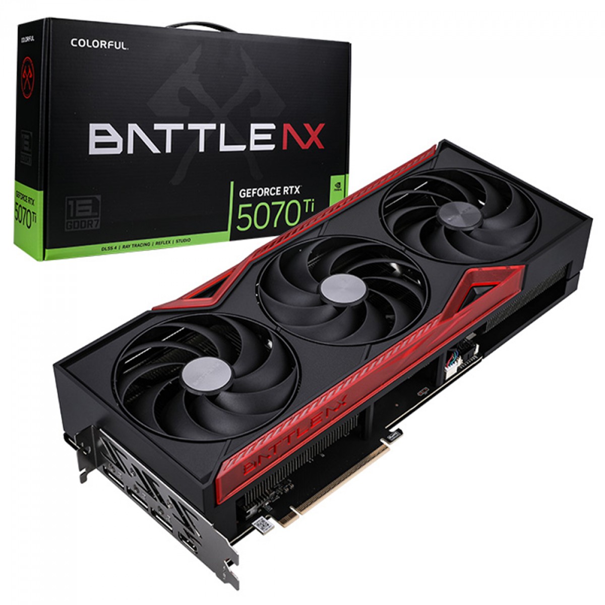 Placa de Vídeo Colorful NVIDIA GeForce RTX 5070 Ti Battle AX, 16GB, GDDR7, DLSS, Ray Tracing