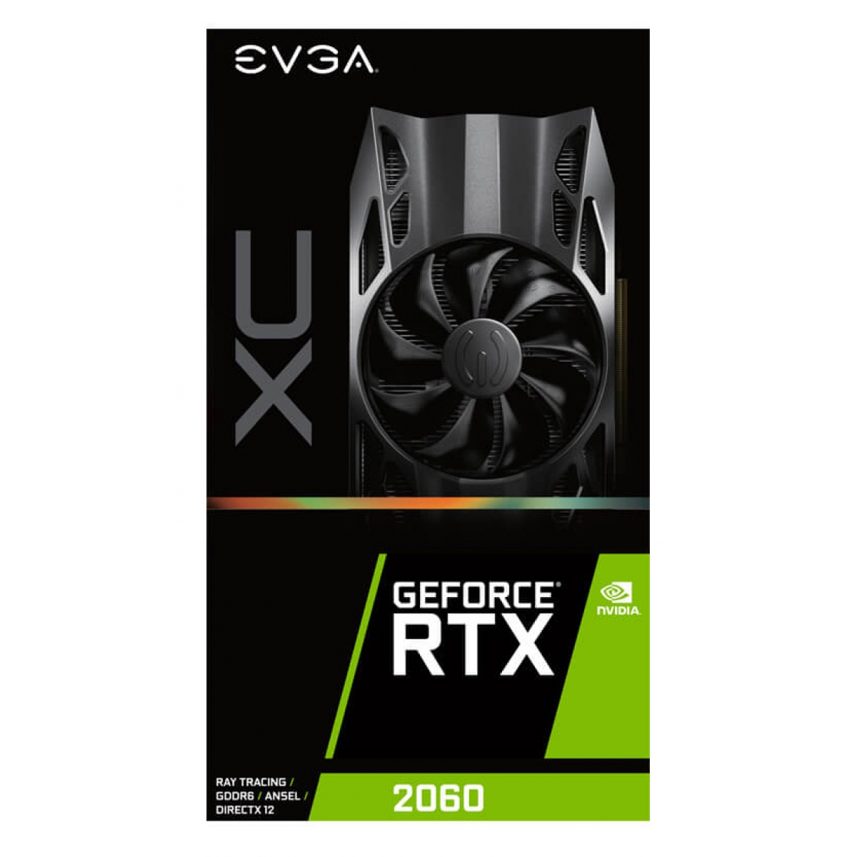 Placa de Vídeo EVGA GeForce RTX 2060 XC, 6GB, GDDR6, DLSS, Ray Tracing, 06G-P4-2063-KR