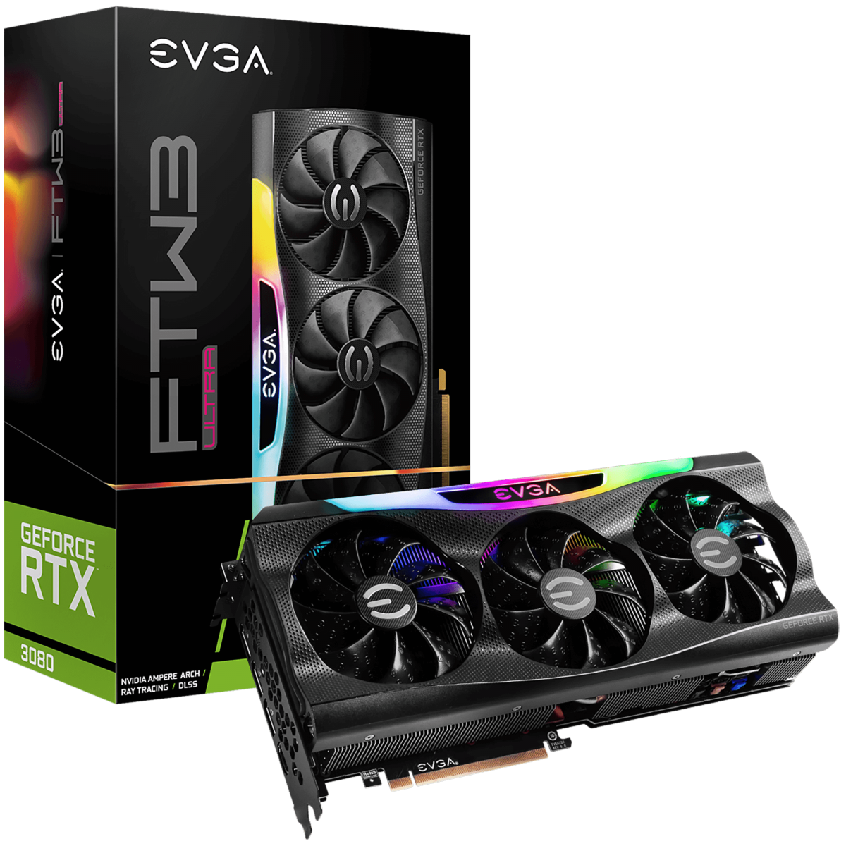 Placa de Vídeo EVGA GeForce RTX 3080 FTW3 ULTRA GAMING, 10GB, GDDR6X, 320bit, 10G-P5-3897-KR