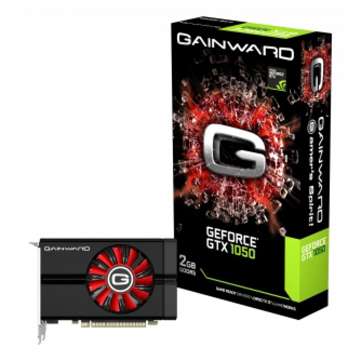 Placa De Vídeo Gainward Geforce GTX 1050, 2GB GDDR5, 128Bit