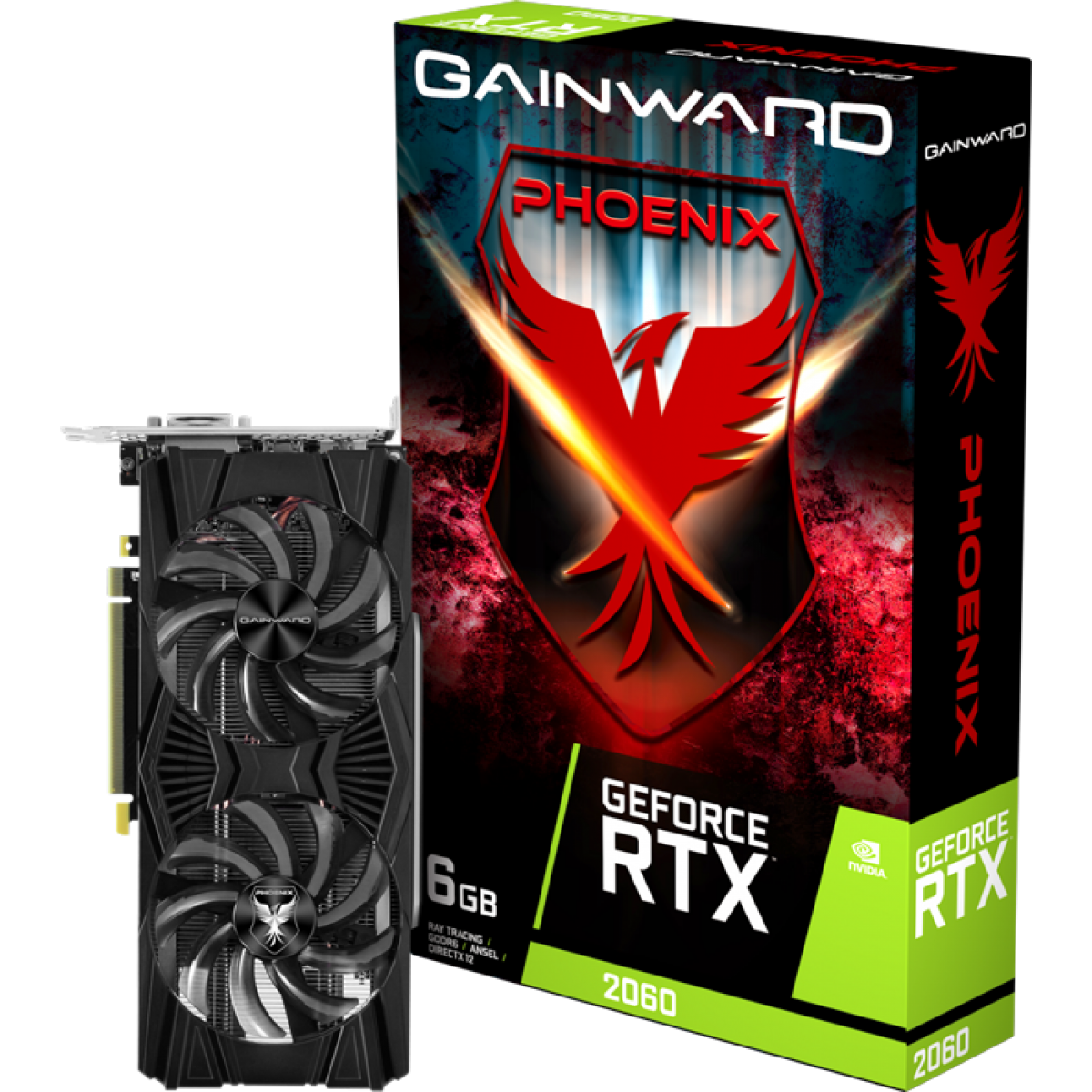 Placa De Vídeo Gainward Geforce RTX 2060 Phoenix 6GB GDDR6, 192Bit