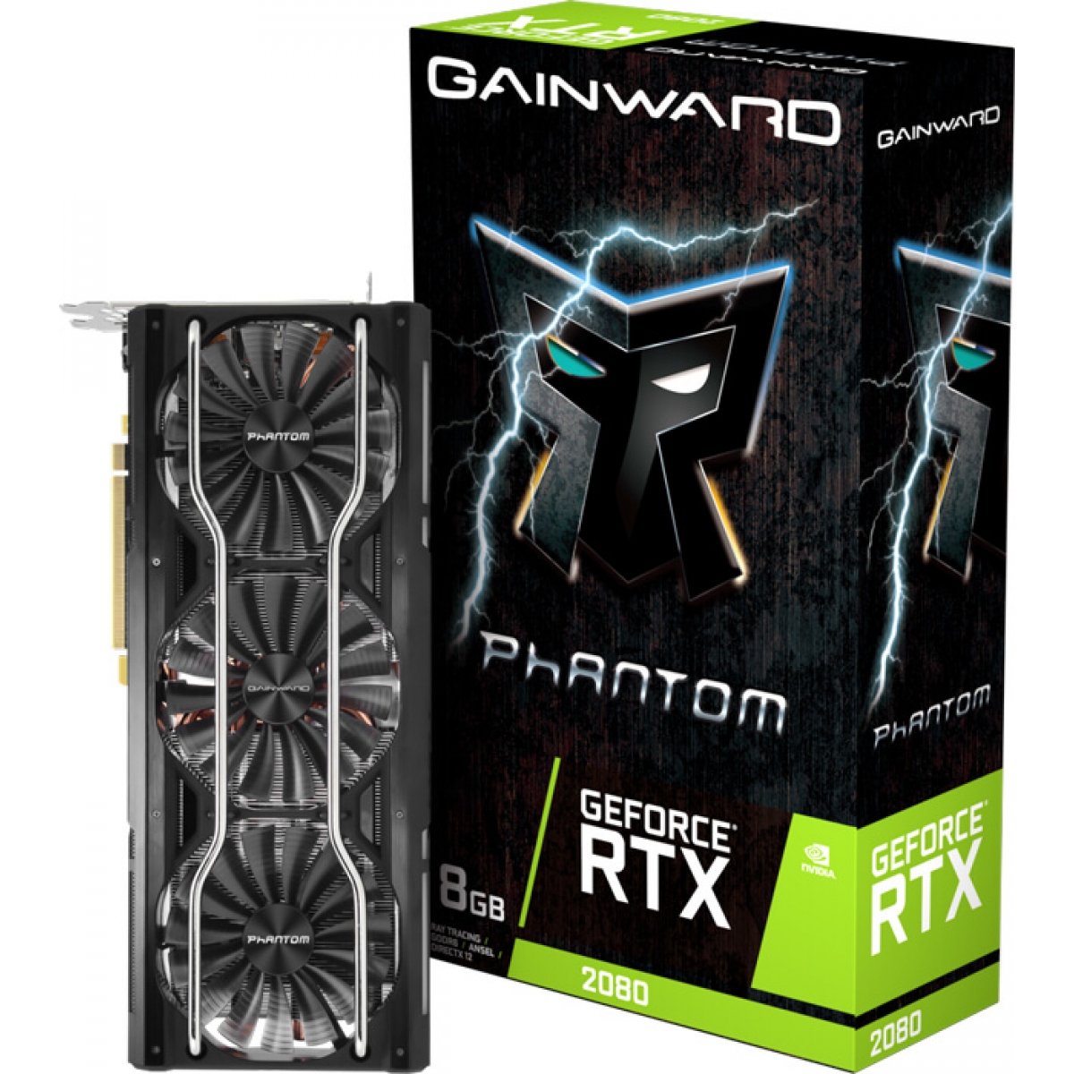 Placa De Vídeo Gainward Geforce RTX 2080 Phantom, 8GB GDDR6, 256Bit