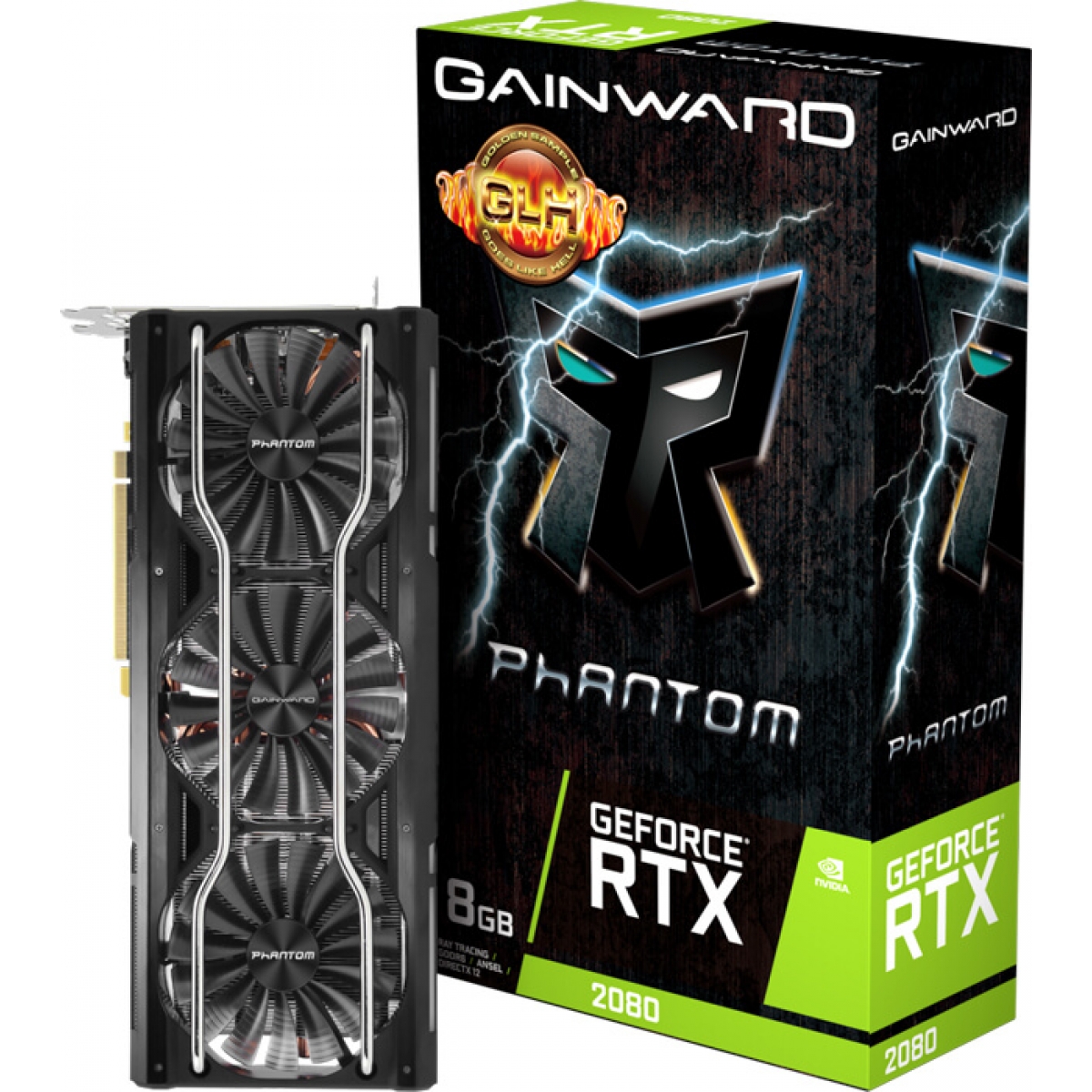 Placa De Vídeo Gainward Geforce RTX 2080 Phantom GLH (GOES LIKE HELL), 8GB GDDR6, 256Bit