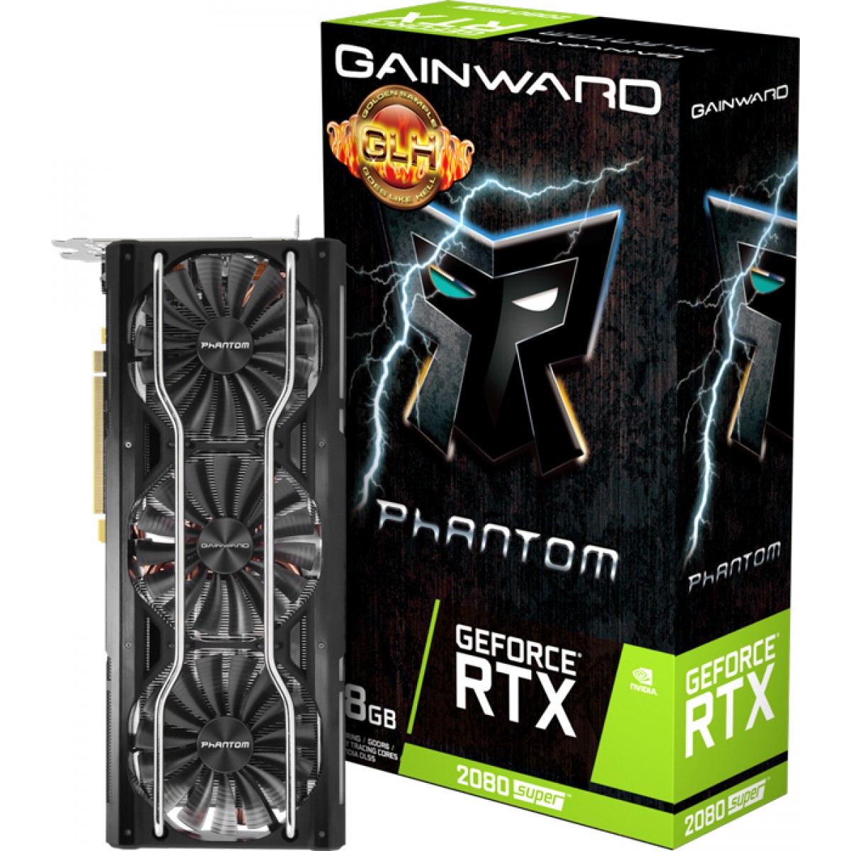 Placa de Vídeo Gainward GeForce RTX 2080 Super Phantom GLH, 8GB GDDR6, 256Bit