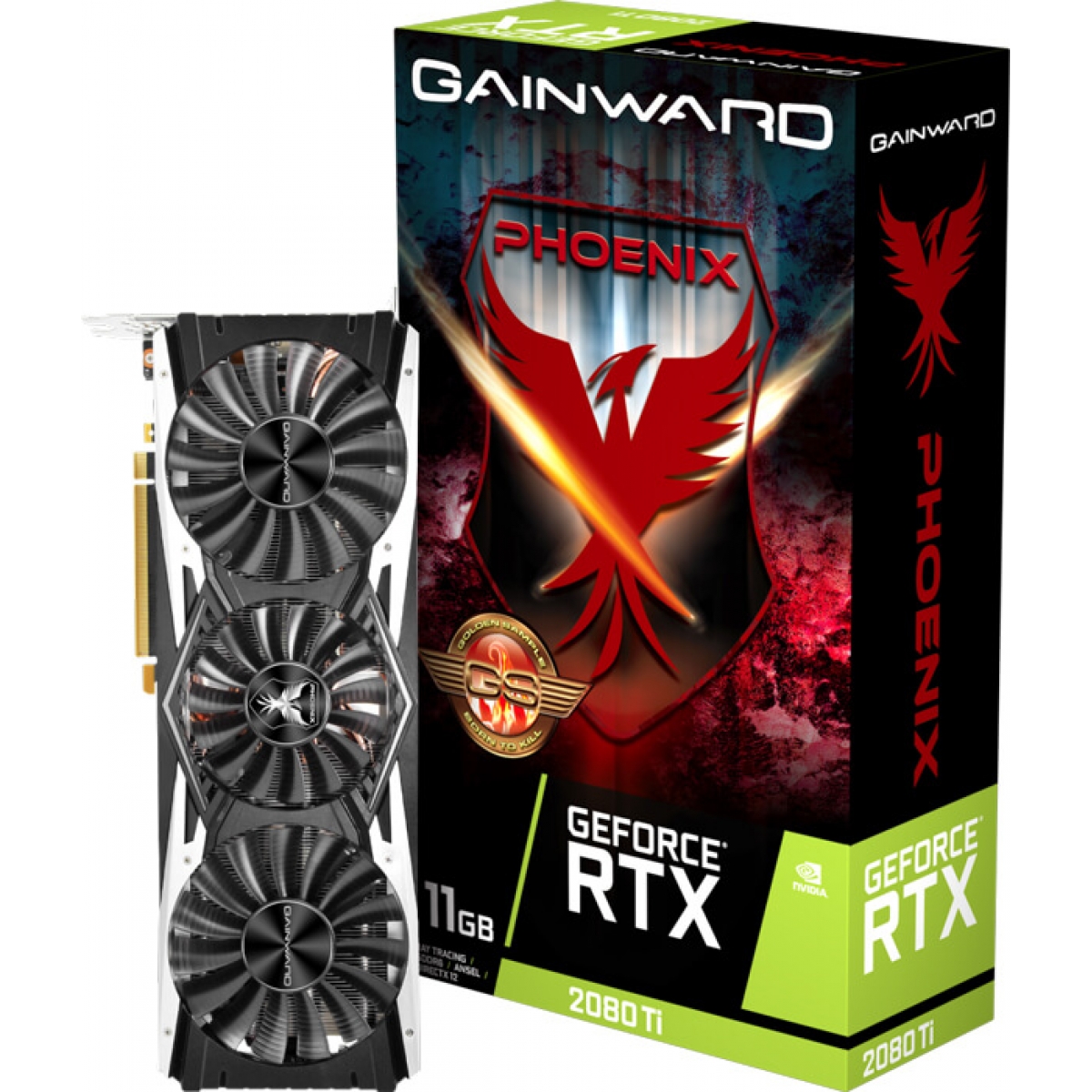Placa De Vídeo Gainward Geforce RTX 2080 Ti Phoenix Golden Sample, 11GB GDDR6, 352Bit
