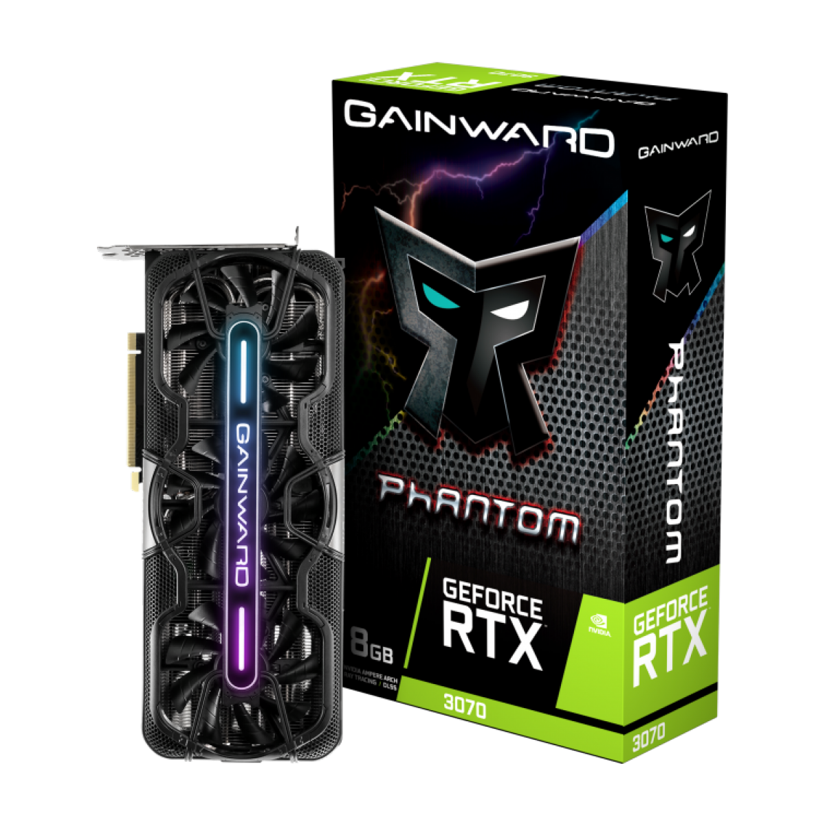 Placa de Vídeo Gainward, GeForce RTX 3070 Phantom, 8GB, GDDR6, 256Bit, NE63070019P2-1040P
