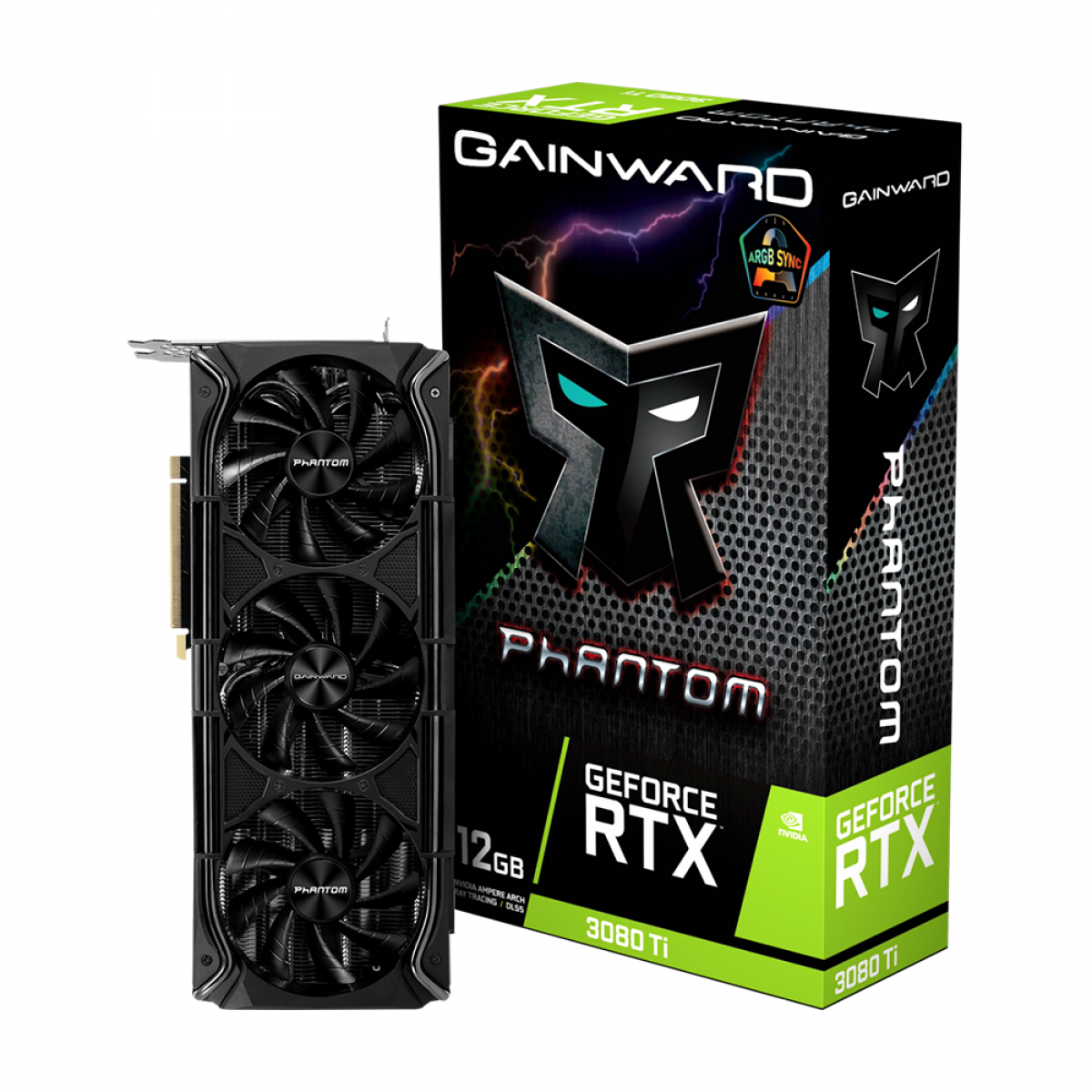 Placa de Vídeo Gainward GeForce RTX 3080 Ti Phantom, LHR, 12GB, GDDR6X, DLSS, Ray Tracing, NED308T019KB-1020M