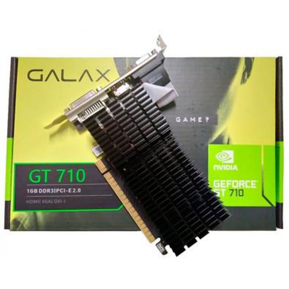 Placa de Vídeo Galax NVIDIA GeForce GT 710, 1GB DDR3, 64Bit, 71GGF4DC00WG