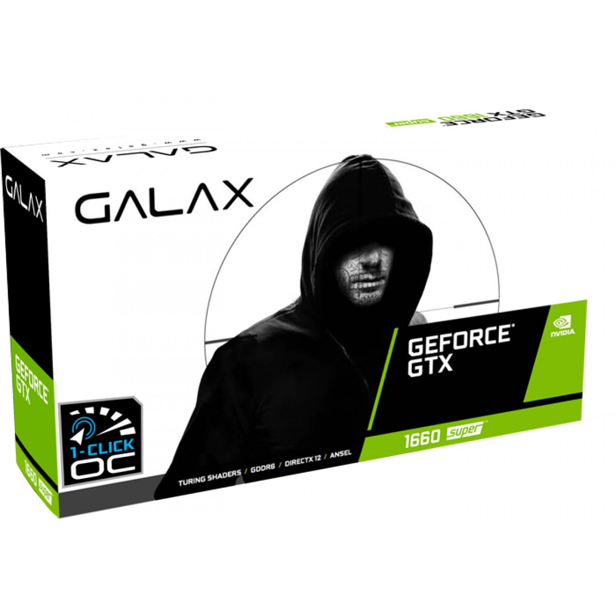 Placa de Vídeo Galax GeForce GTX 1660 Super EX (1-Click OC) Dual, 6GB GDDR6, 192Bit, White, 60SRL7DS04WS