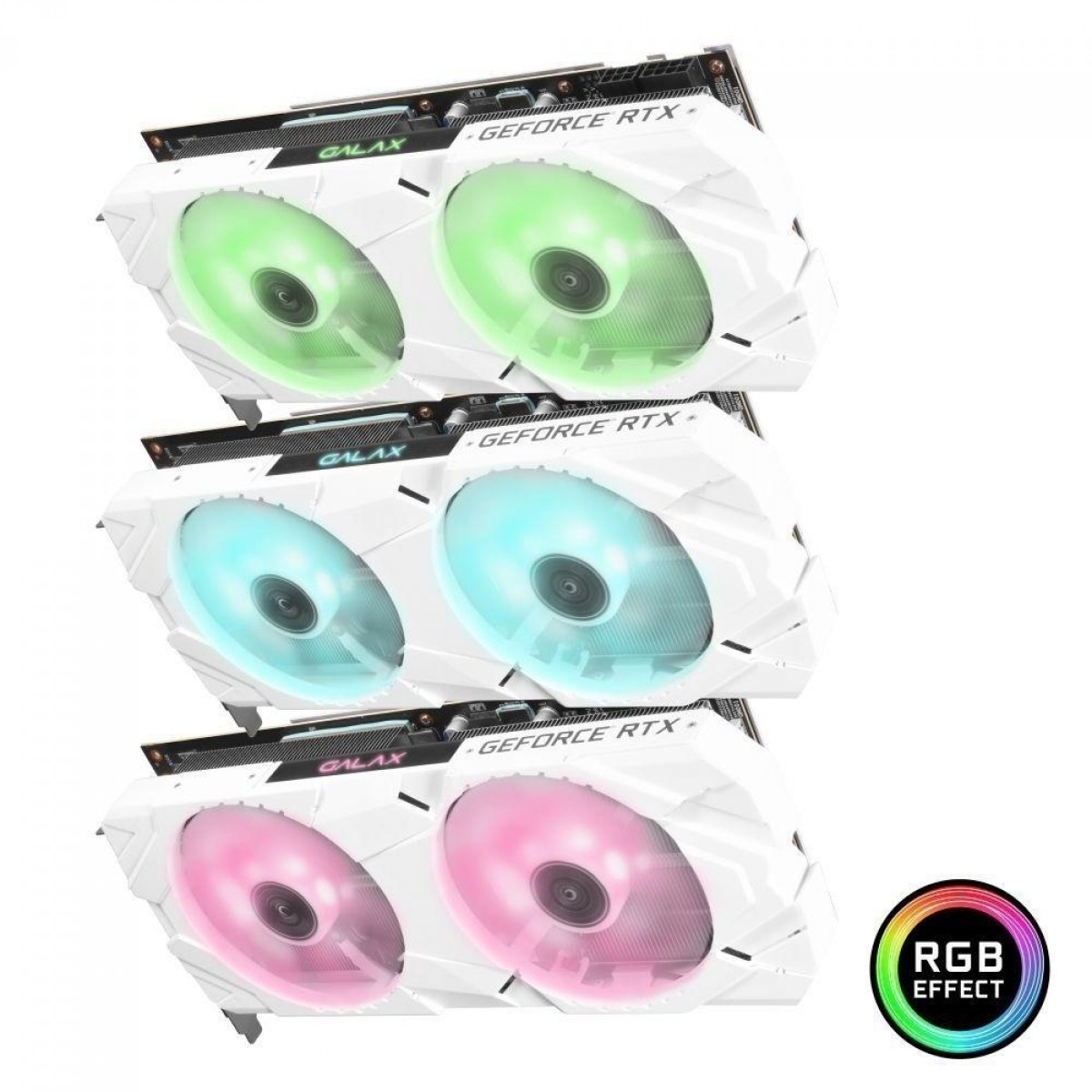 Placa de Vídeo Galax, Geforce RTX 2060 Plus Ex White Dual (1-Click OC), 6GB, GDDR6, 192Bit, 26NRL7MPX6AZ 