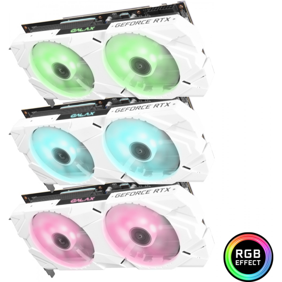 Placa de Vídeo Galax, Geforce, RTX 2060 Super Ex White, Dual, 1-Click OC, 8GB, GDDR6, 256Bit, 26ISL6MPX6EW