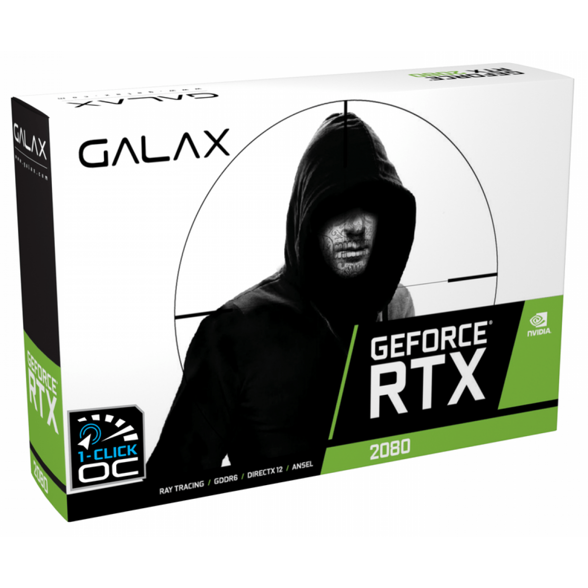 Placa de Vídeo Galax NVIDIA Geforce RTX 2080 Ex Gamer (1-Click OC - V2), 8GB GDDR6, 28NSL6MDW7G2