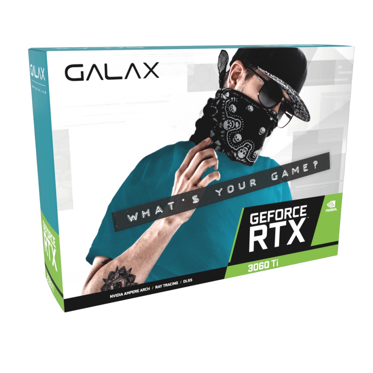 Placa de Vídeo Galax, GeForce, RTX 3060 Ti EX, 8GB, 1-Click OC, GDDR6, 256-bit, 36ISL6MD1WGG