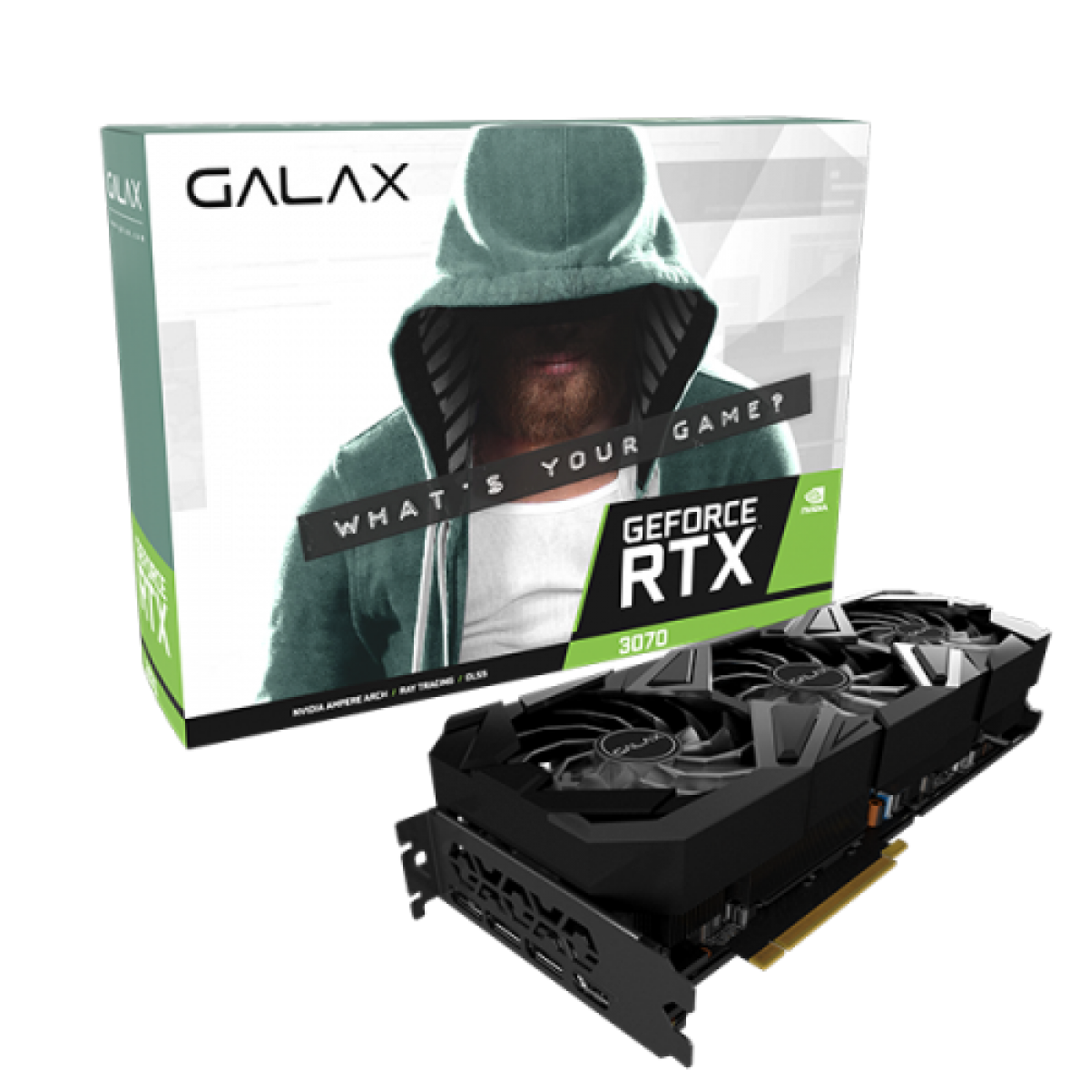 Placa de Vídeo Galax, GeForce, RTX 3070 EX Gamer, 1 Click OC, 8GB, GDDR6, 256Bit, 37NSL6MD1SAA