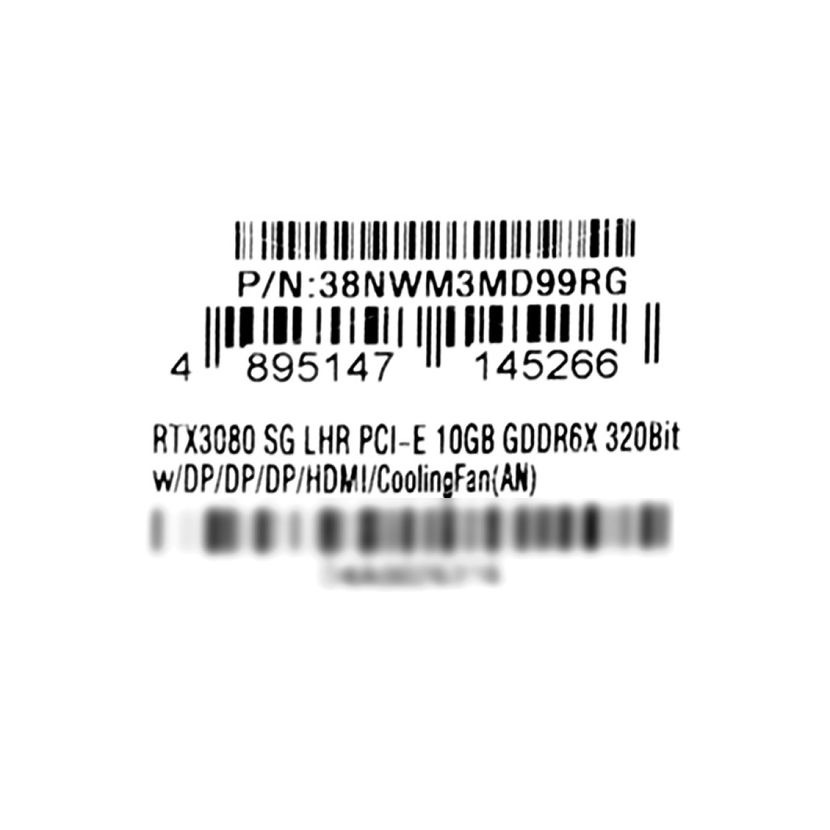 Placa de Vídeo Galax NVIDIA GeForce RTX 3080 SG (1 Click OC), LHR, 10GB, GDDR6X, DLSS, Ray Tracing, 38NWM3MD99RG