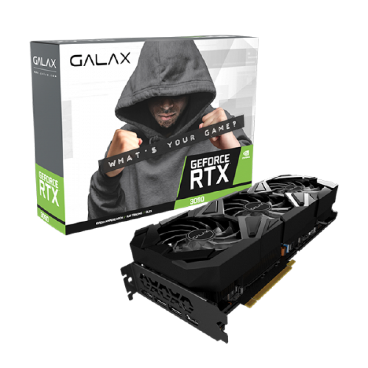 Placa de Vídeo Galax, GeForce, RTX 3090 EX Gaming, 1 Click OC, 24GB, GDDR6X, 384Bit, 