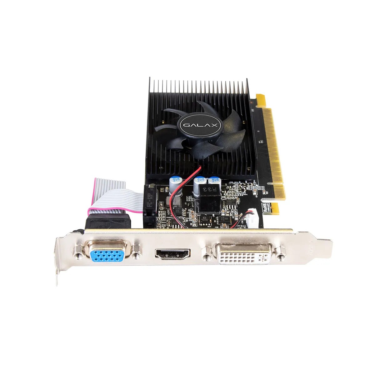 Placa de Vídeo GALAX NVIDIA GeForce GT 730, 4GB, DDR3, 128-Bit, 73GQF8HX00HD
