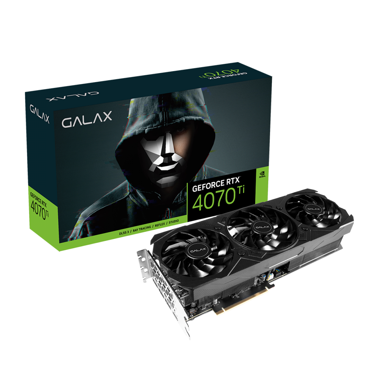Placa De Vídeo Galax NVIDIA GeForce RTX 4070 Ti EX Black, 12GB