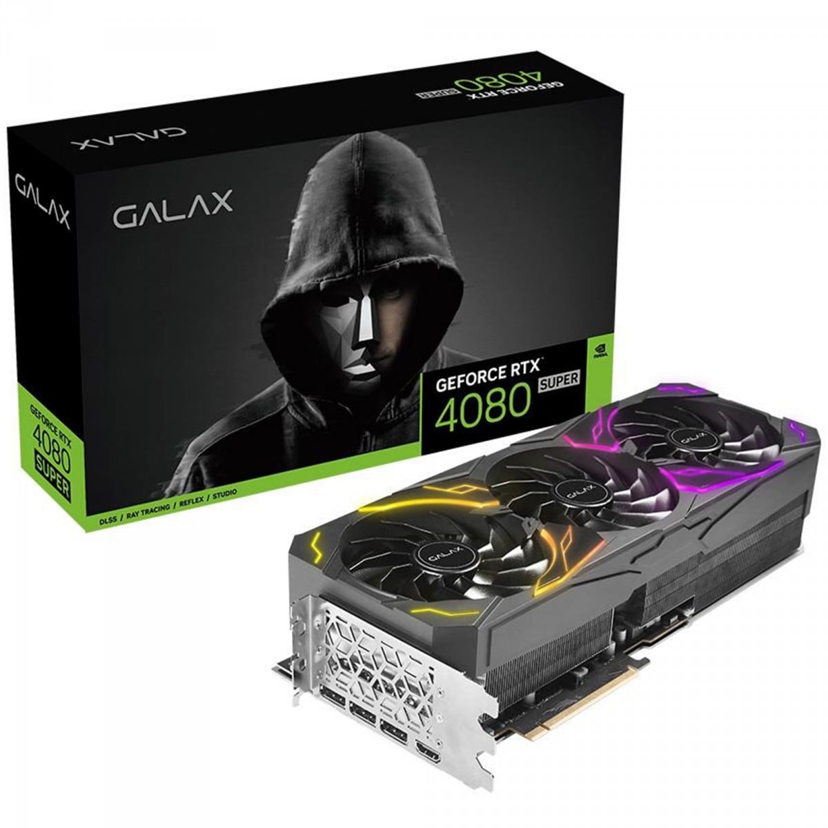 Placa De Vídeo Galax NVIDIA GeForce RTX 4080 Super SG 1-Click OC, 16GB, GDDR6X, DLSS, Ray Tracing, 48SZM6MD9RSG