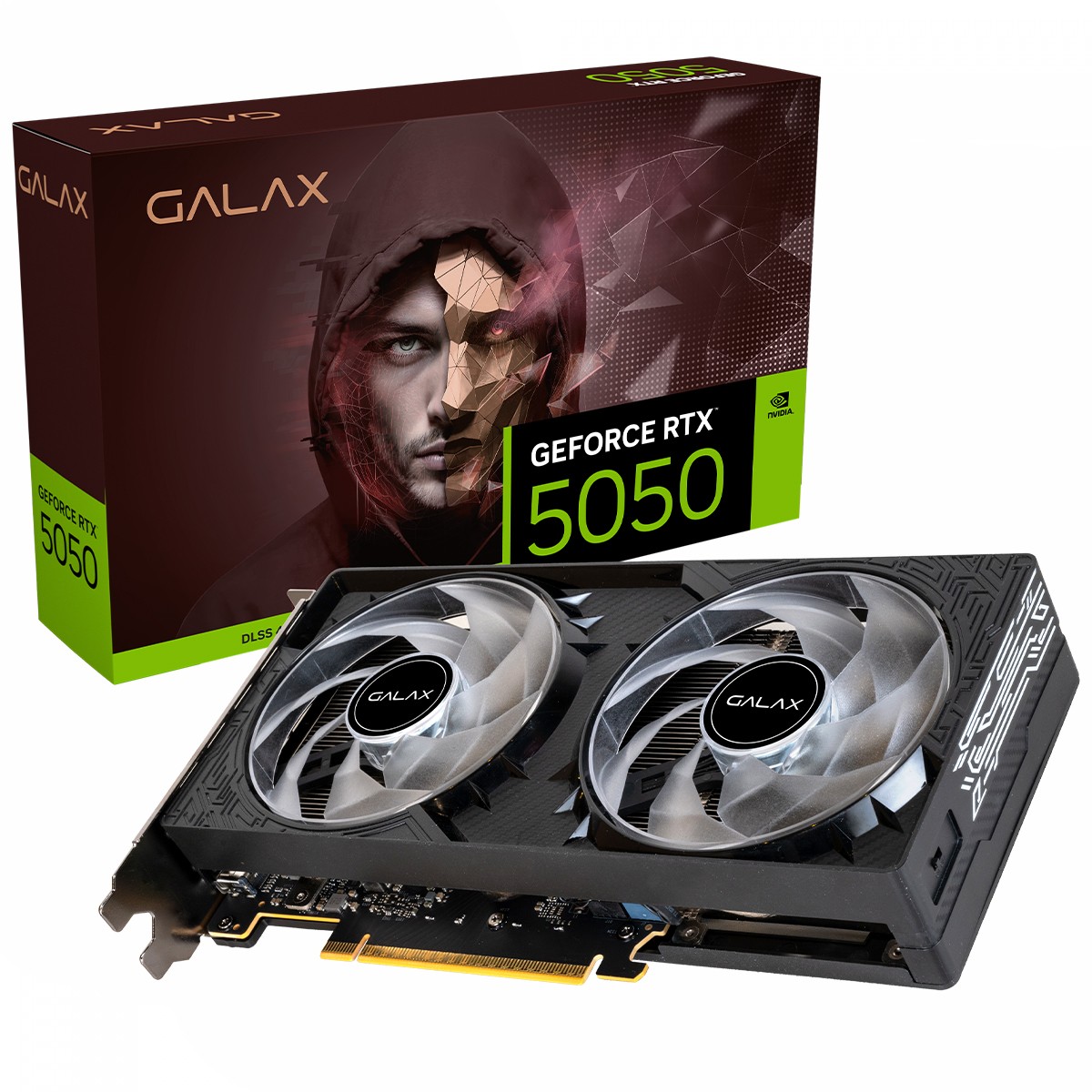 Placa de Vídeo Galax NVIDIA GeForce RTX 5050 1-Click OC Teclab Lite, 8GB, GDDR6, DLSS, Ray Tracing, 55NSL8MHDXRE
