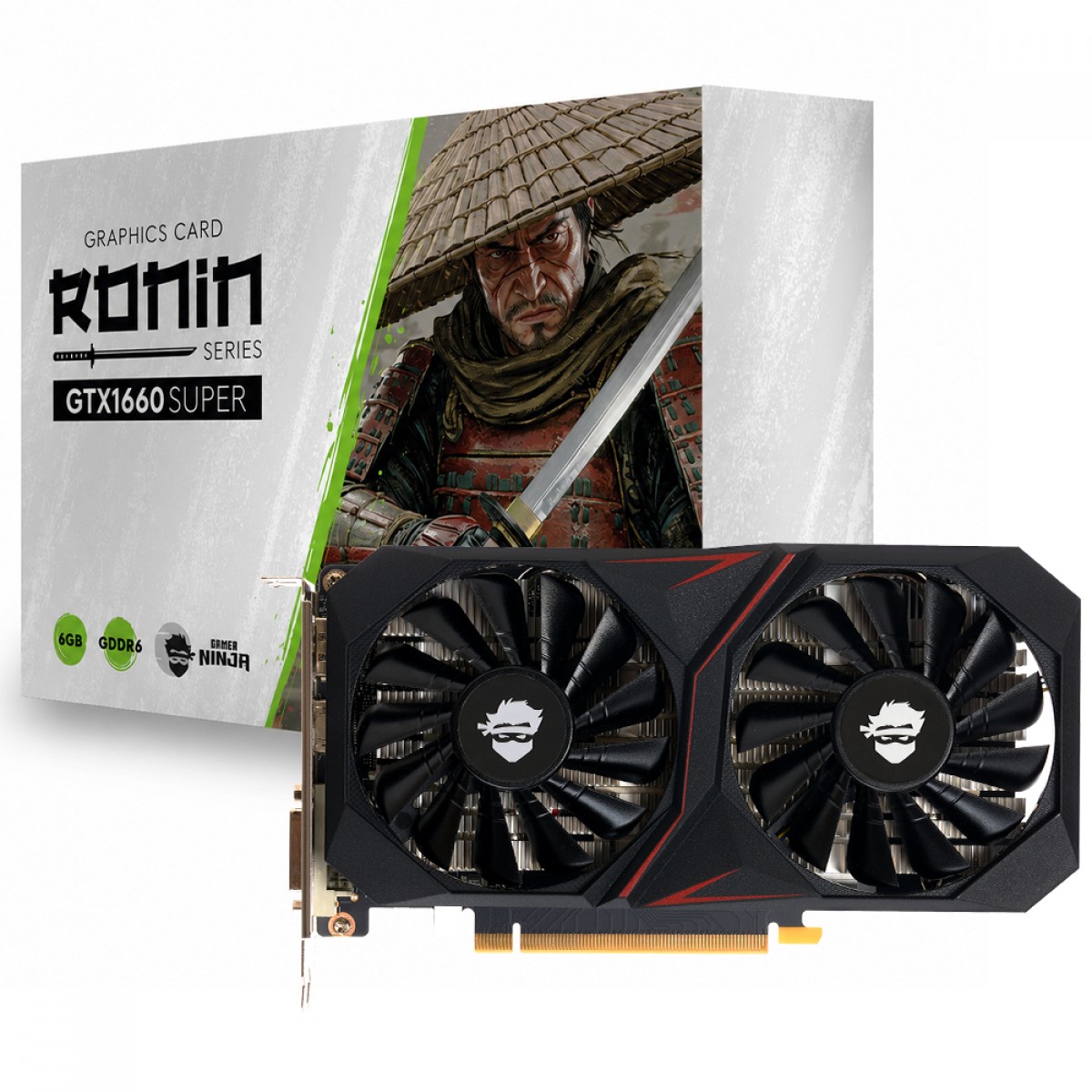 Placa de Vídeo Gamer Ninja NVIDIA GeForce GTX 1660 Super Ronin