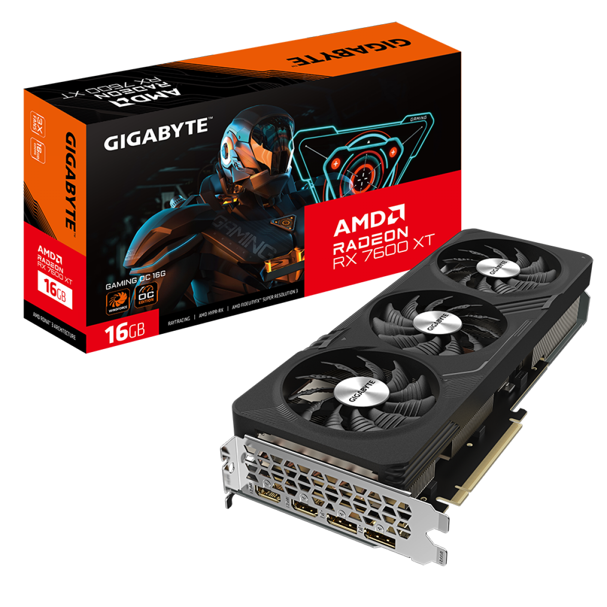 Placa de Vídeo Gigabyte AMD Radeon RX 7600 XT Gaming OC, 16GB, GDDR6 ...