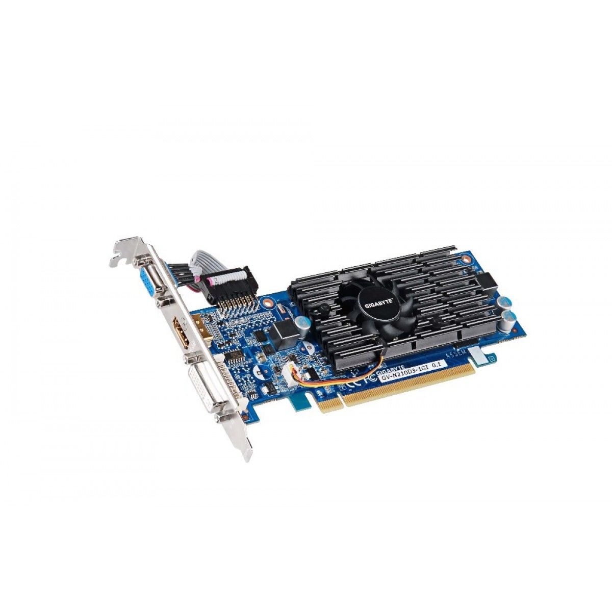 Placa de Vídeo Gigabyte GeForce 210, 1GB, DDR3, 64bit, GV-N210D3-1GI