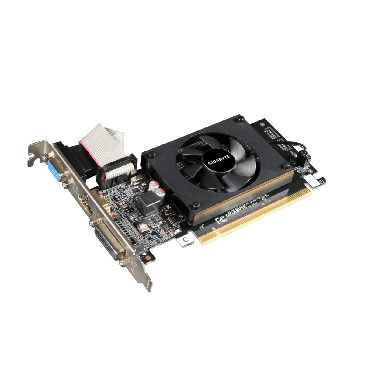 Placa de Vídeo Gigabyte GeForce GT 710, 1GB, DDR3, 64bit, GV-N710D3-1GL