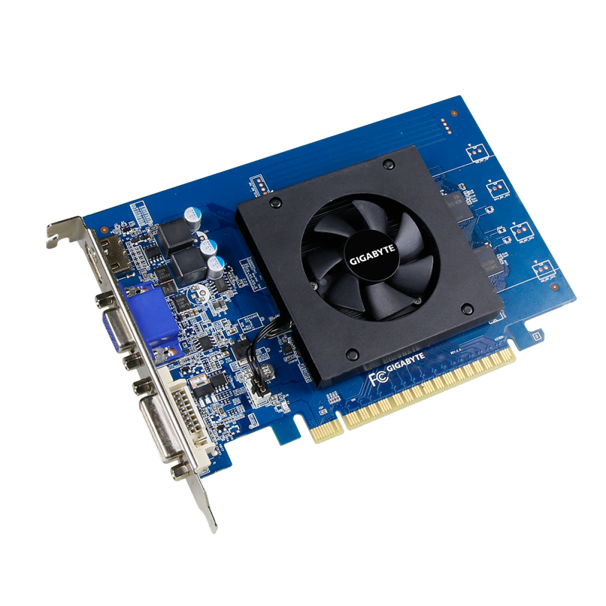 Placa de Vídeo Gigabyte GeForce GT 710, 1GB, GDDR5, 64bit, GV-N710D5-1GI