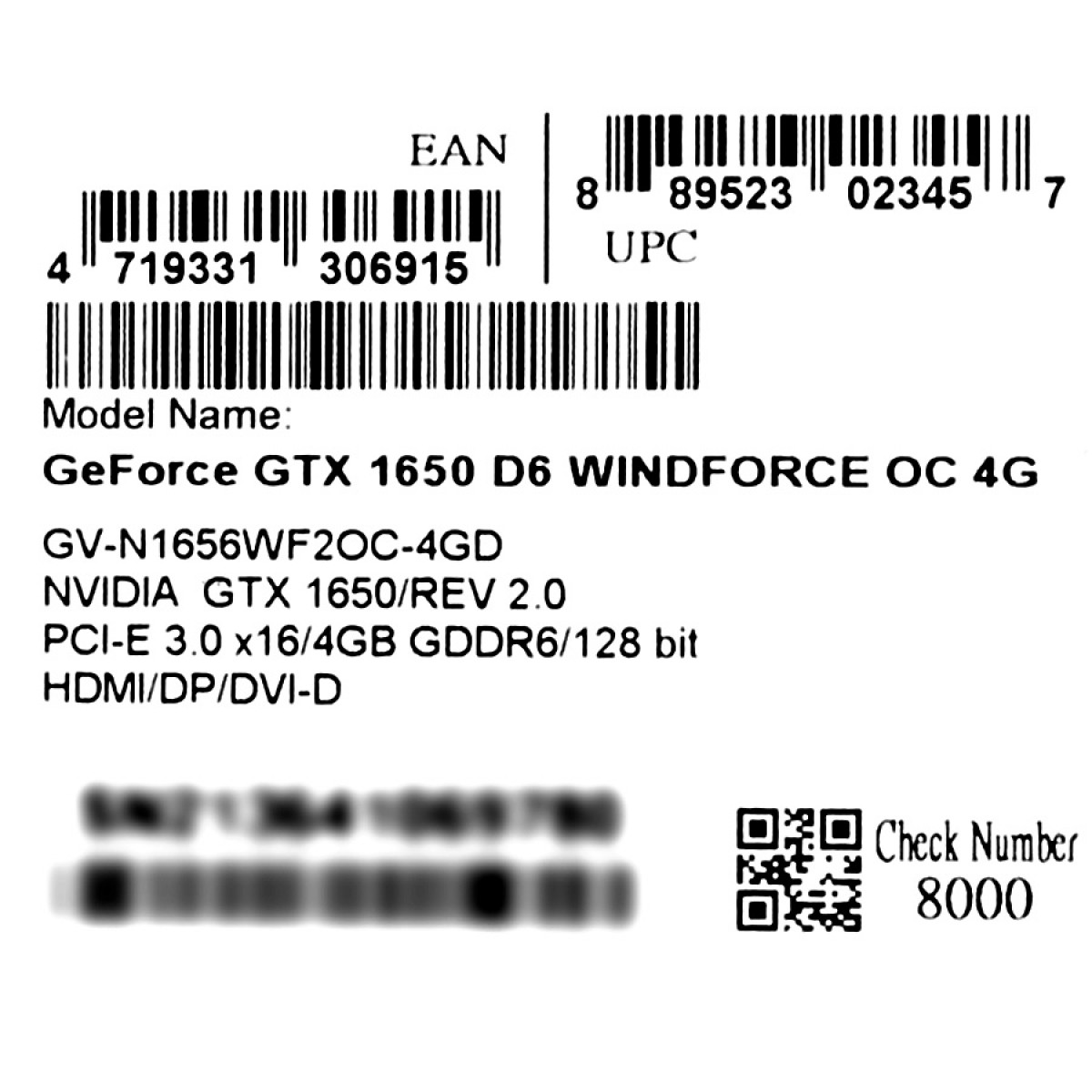 Placa de Vídeo Gigabyte Geforce GTX 1650 D6 WINDFORCE, 4GB GDDR6, 128Bit, GV-N1656WF2OC-4GD/Rev 2.0