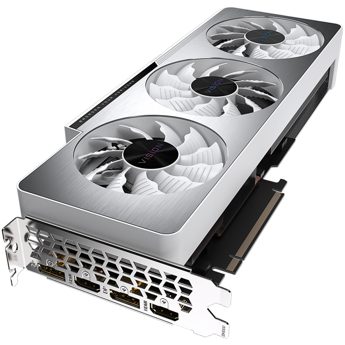 Placa de Vídeo Gigabyte GeForce RTX 3070 TI VISION OC 8G, LHR, 8GB, GDDR6X, DLSS, Ray Tracing, GV-N307TVISION OC-8GD-R