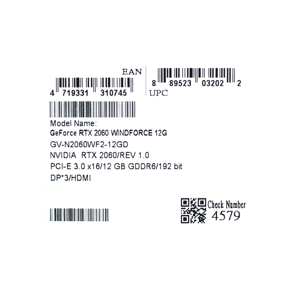 Placa de Vídeo Gigabyte NVIDIA Geforce RTX 2060 WINDFORCE, 12GB GDDR6, DLSS, Ray Tracing, GV-N2060WF2-12GD
