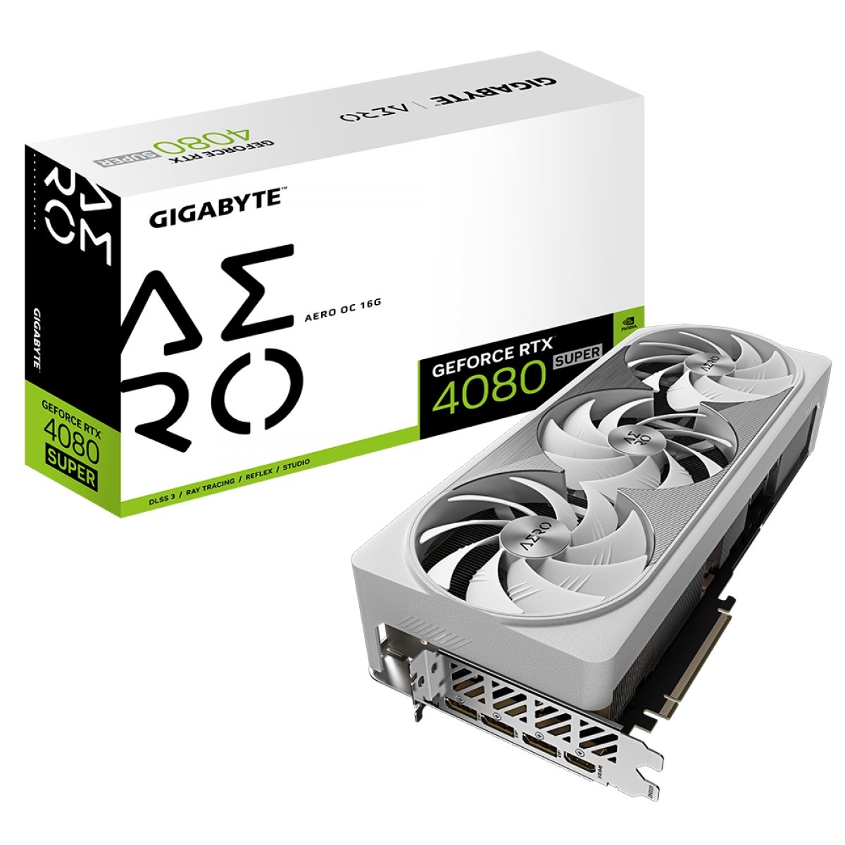 Placa De Vídeo Gigabyte NVIDIA GeForce RTX 4080 Super, AERO, OC