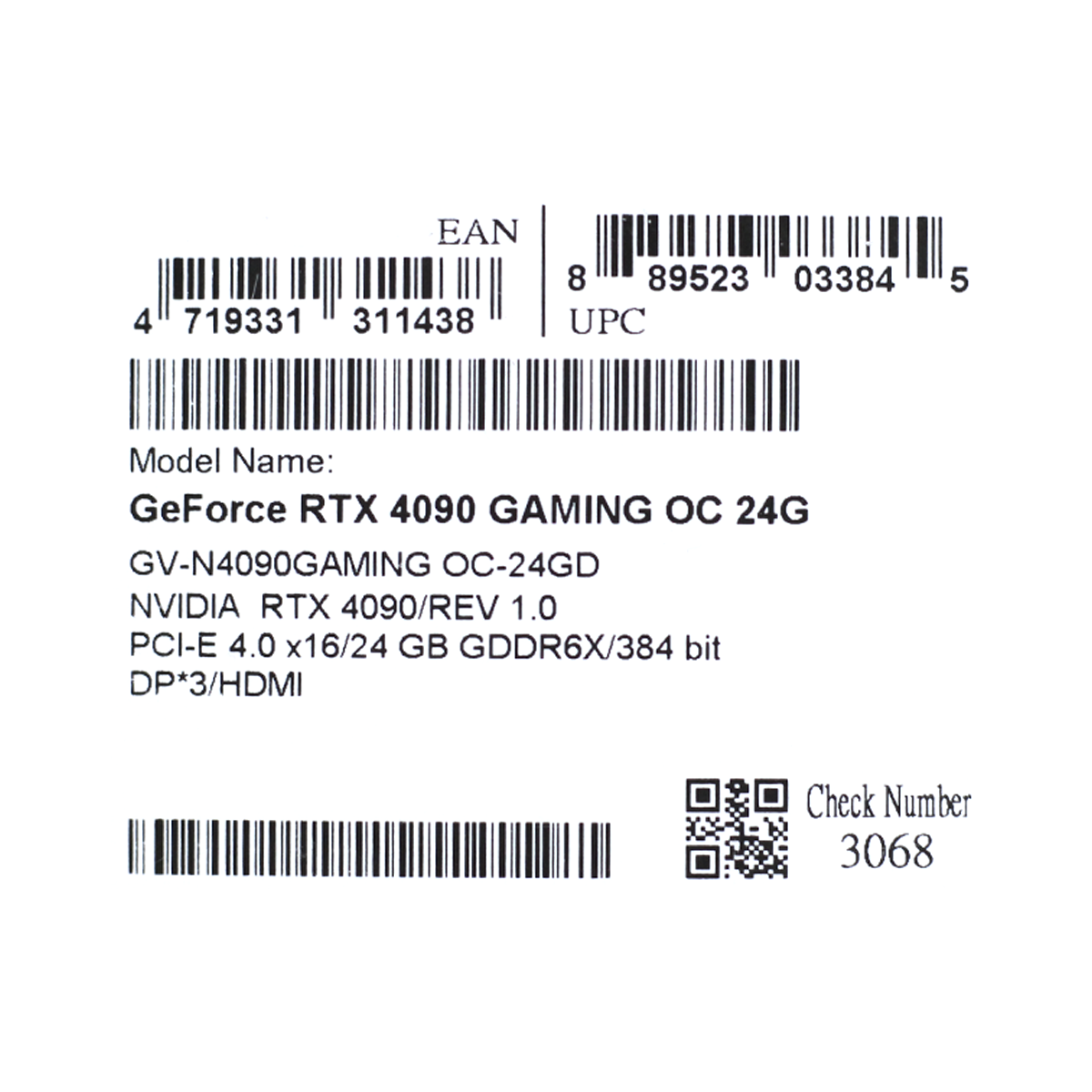 Placa De Vídeo Gigabyte NVIDIA GeForce RTX 4090 Gaming OC, 24GB, GDDR6X, DLSS, Ray Tracing, GV-N4090GAMING OC-24GD