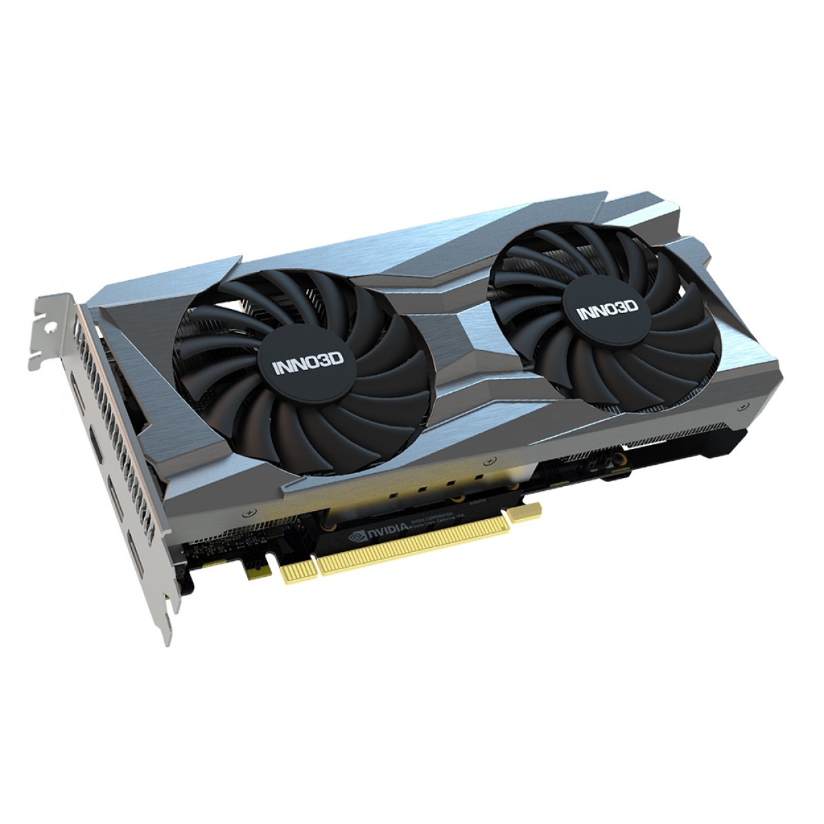 Placa de Vídeo Inno3D NVIDIA GeForce RTX 2060 Twin X2 OC, 12GB, GDDR6, DLSS, Ray Tracing, N20602-12D6X-1713VA32R 