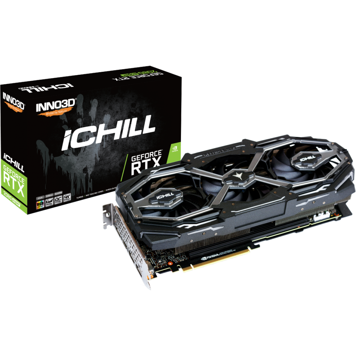 Placa de Vídeo Inno3D GeForce RTX 2080 Super iChill X3 Ultra, 8GB GDDR6, 256Bit