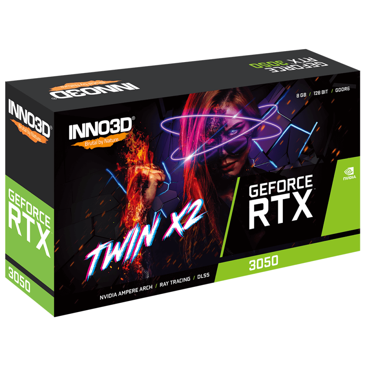 Placa de Vídeo INNO3D GeForce RTX 3050 TWIN X2, 8GB, GDDR6, DLSS, Ray ...