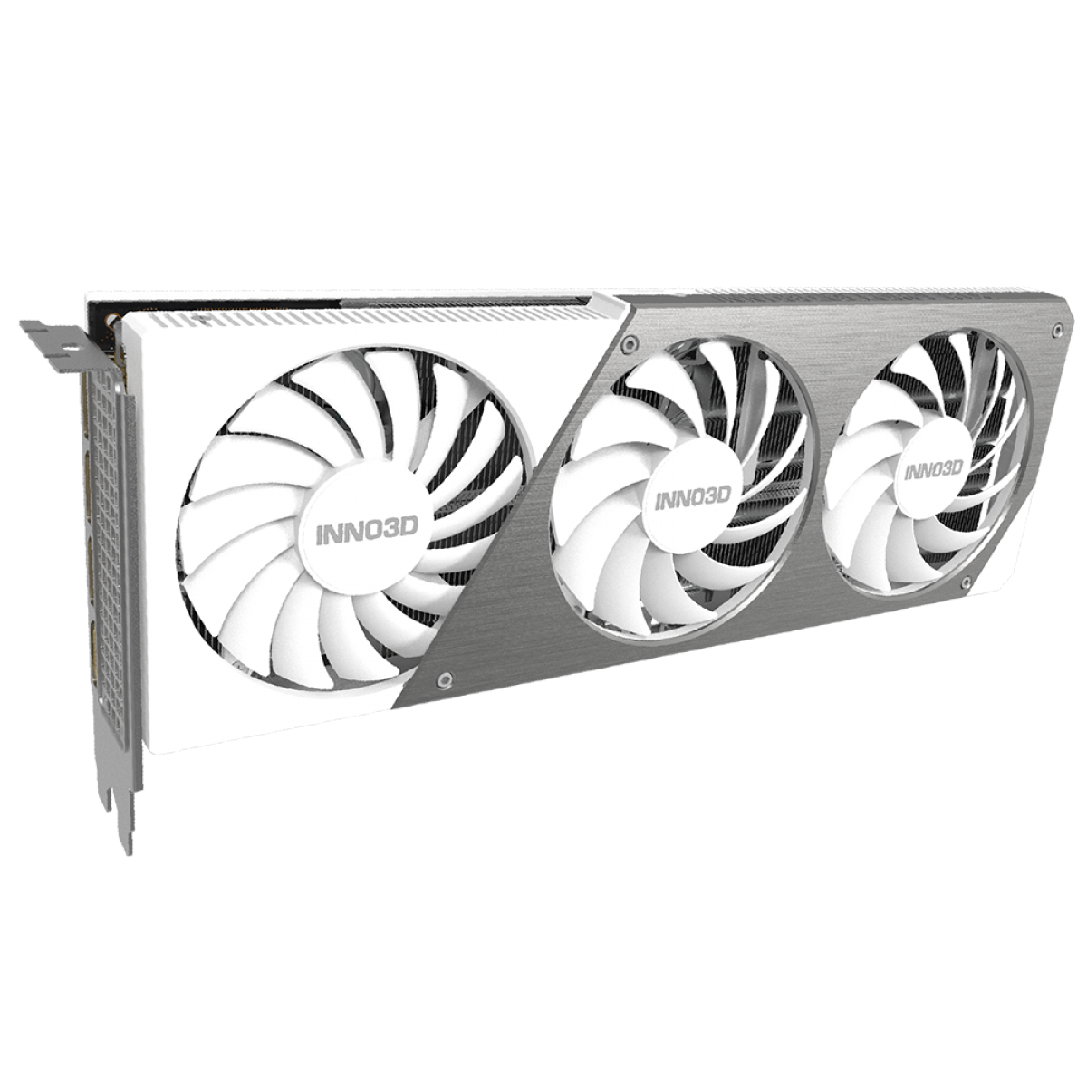 Placa de Vídeo INNO3D NVIDIA GeForce RTX 4070 Ti X3 OC White, 12GB, GDDR6X, DLSS, Ray Tracing, N407T3-126XX-186148W