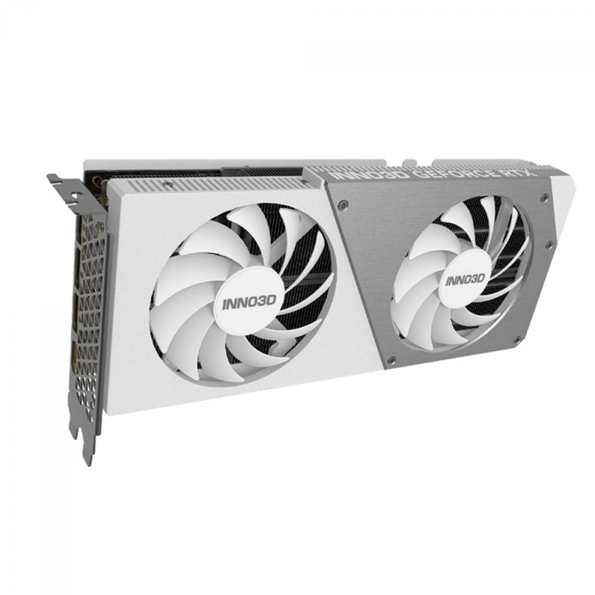 Placa de Vídeo INNO3D NVIDIA GeForce RTX 4070 Twin X2 OC White Stealth, 12GB, GDDR6X, DLSS, Ray Tracing, N40702-126XX-183052V