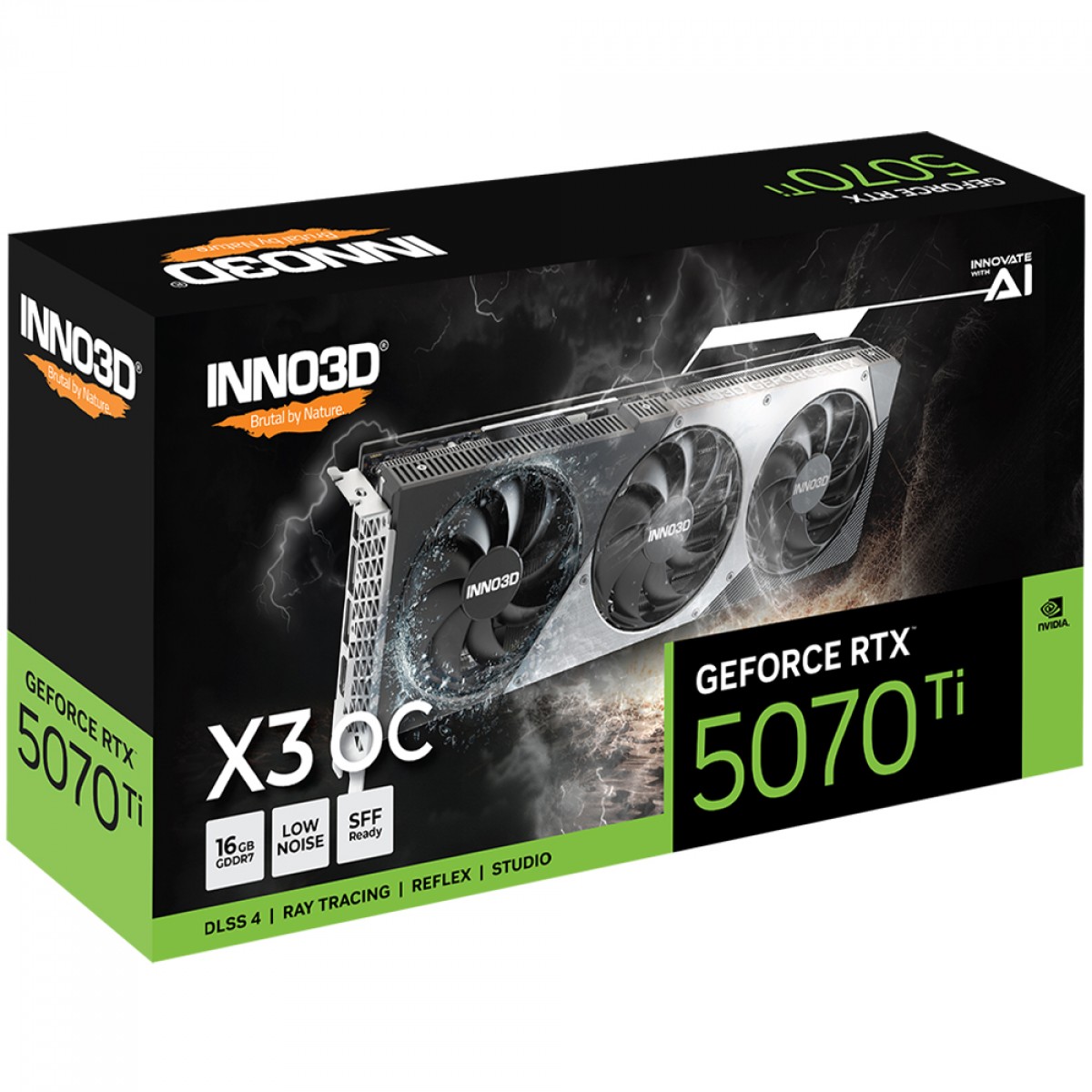 Placa de Vídeo INNO3D NVIDIA GeForce RTX 5070 Ti X3 OC, 16GB