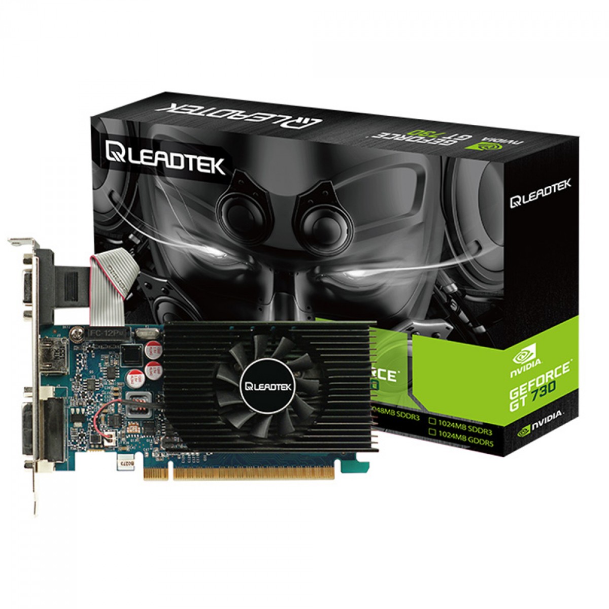 Placa de Vídeo Leadtek WinFast, Geforce, GT 730 2GB, SDDR3, 64Bit, GT730-2048D3-SFLS-1
