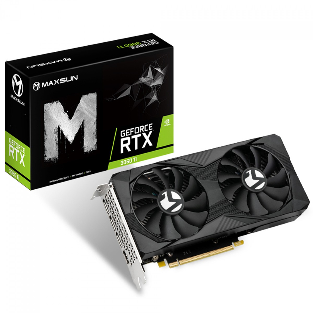 Placa de Vídeo Maxsun NVIDIA GeForce RTX 3060 Ti, 8GB, GDDR6, DLSS, Ray Tracing, RTX3060TI BM 8G L0