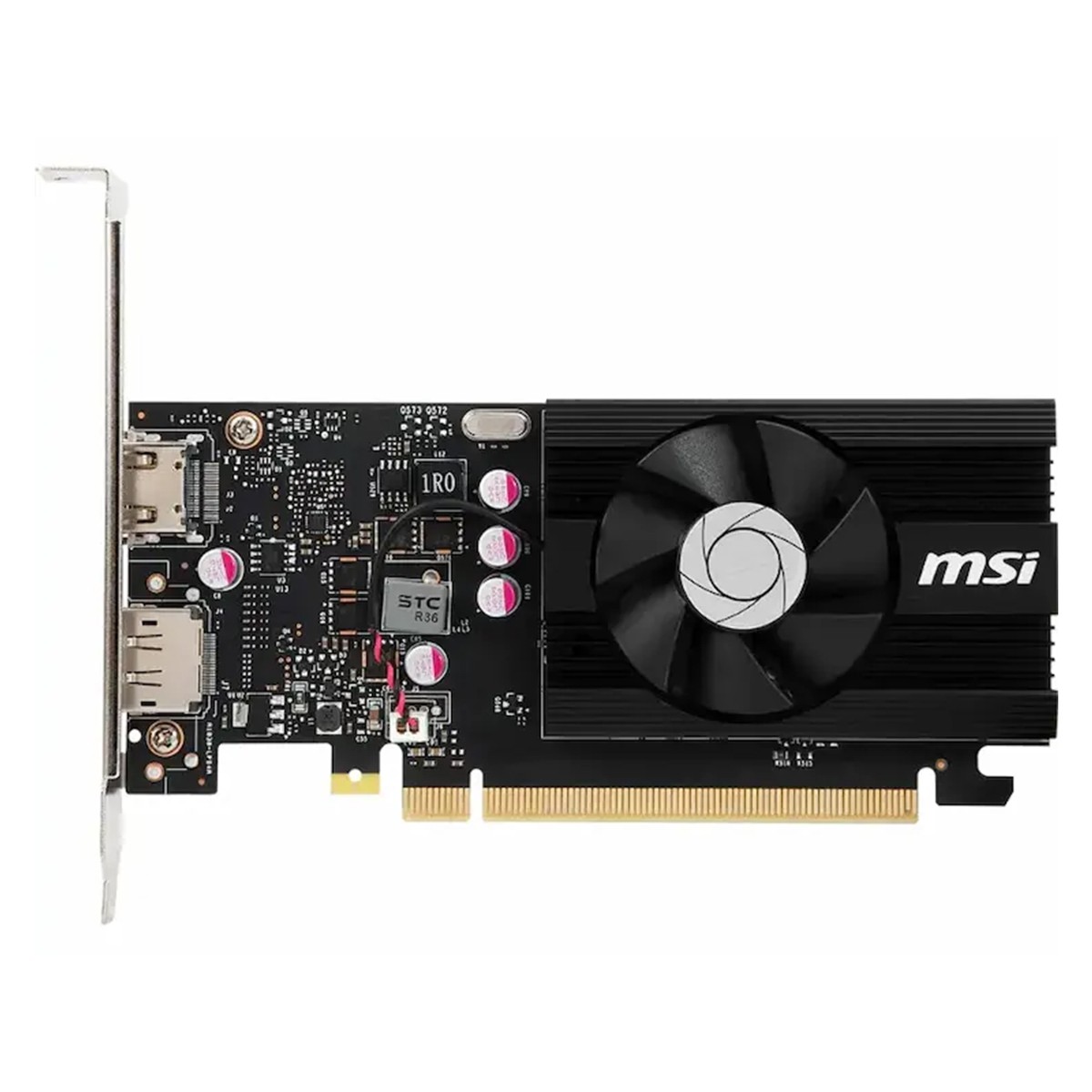 Placa de Vídeo MSI NVIDIA GeForce GT 1030 4GD4 LP OC, 4GB, GDDR4, 64 bits, 912-V812-001
